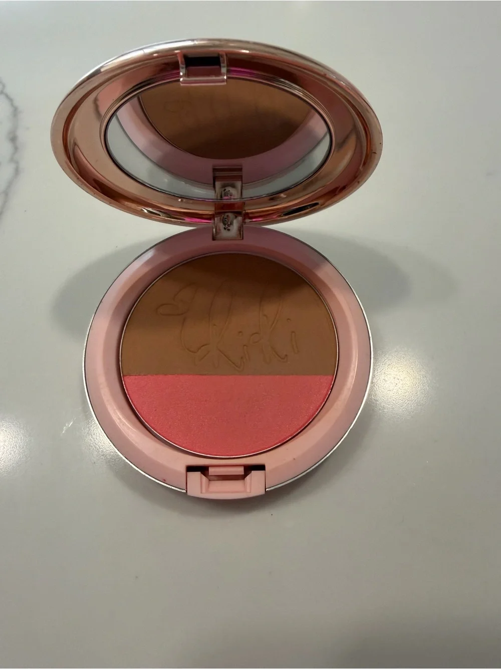 MAC Cosmetics Pink Signature Compact Mirror used blush